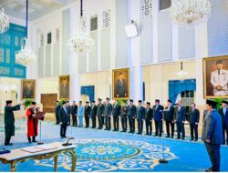 Presiden Prabowo Subianto Saksikan Pengucapan Sumpah Adies Kadir sebagai Hakim Konstitusi