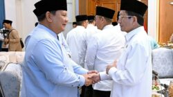 Presiden Prabowo Gelar Halal Bihalal Bersama Menteri di Istana Merdeka