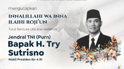 Gubernur Sulsel Sampaikan Duka Cita atas Wafanya Wapres ke-6 RI Try Surtrisno