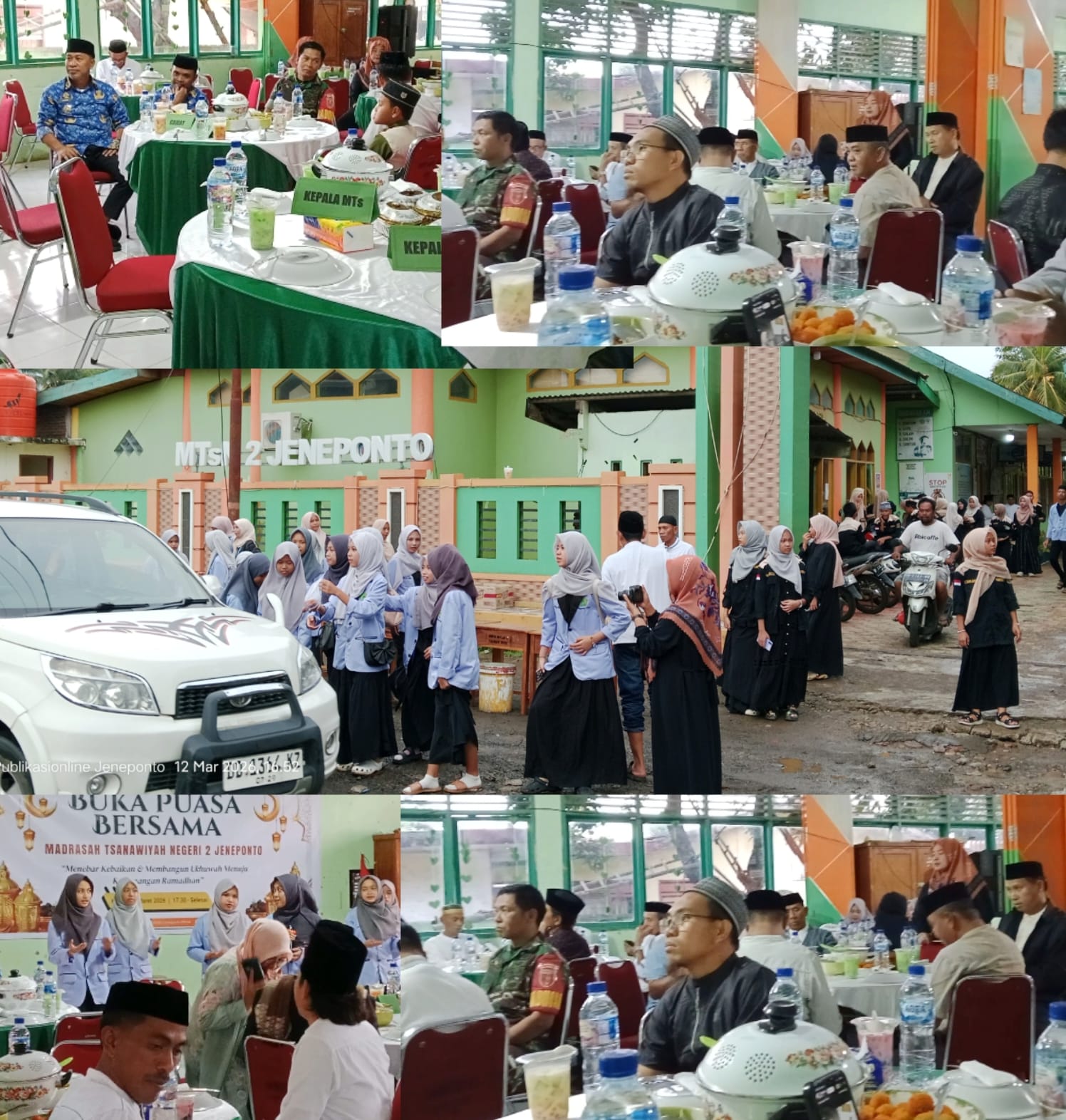 Tumbuhkan Semangat Silaturahmi, MTsN 2 Jeneponto Berbagi Takjil