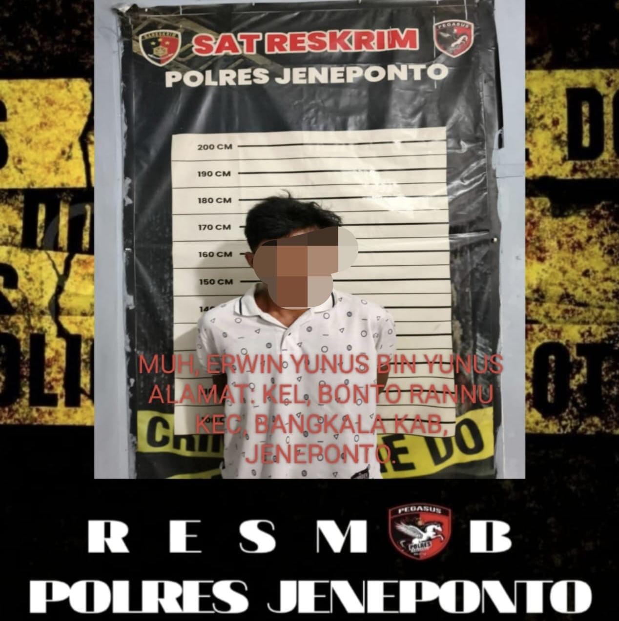 Pelaku Curanmor Diringkus Resmob Polres Jeneponto