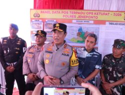 Bupati Jeneponto-Kapolres Sambut Kapolda Sulsel Tinjau Pos Pam Terpadu