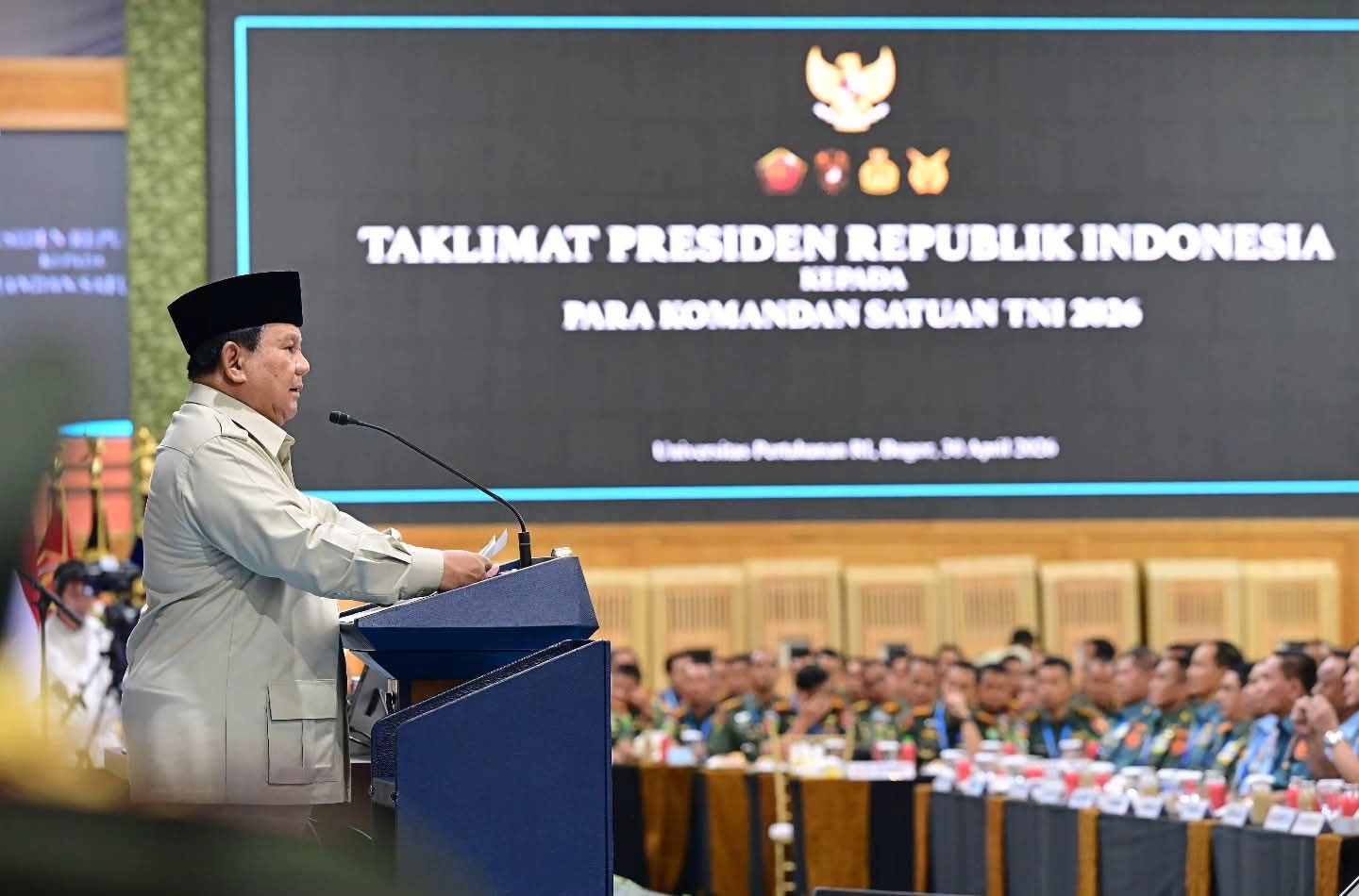 Presiden Prabowo Tekankan Peran Strategis Komandan TNI