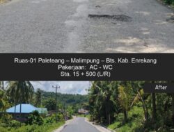 Jalan Pinrang–Sidrap Diperbaiki, Pemprov Sulsel Kebut MYP Paket 3
