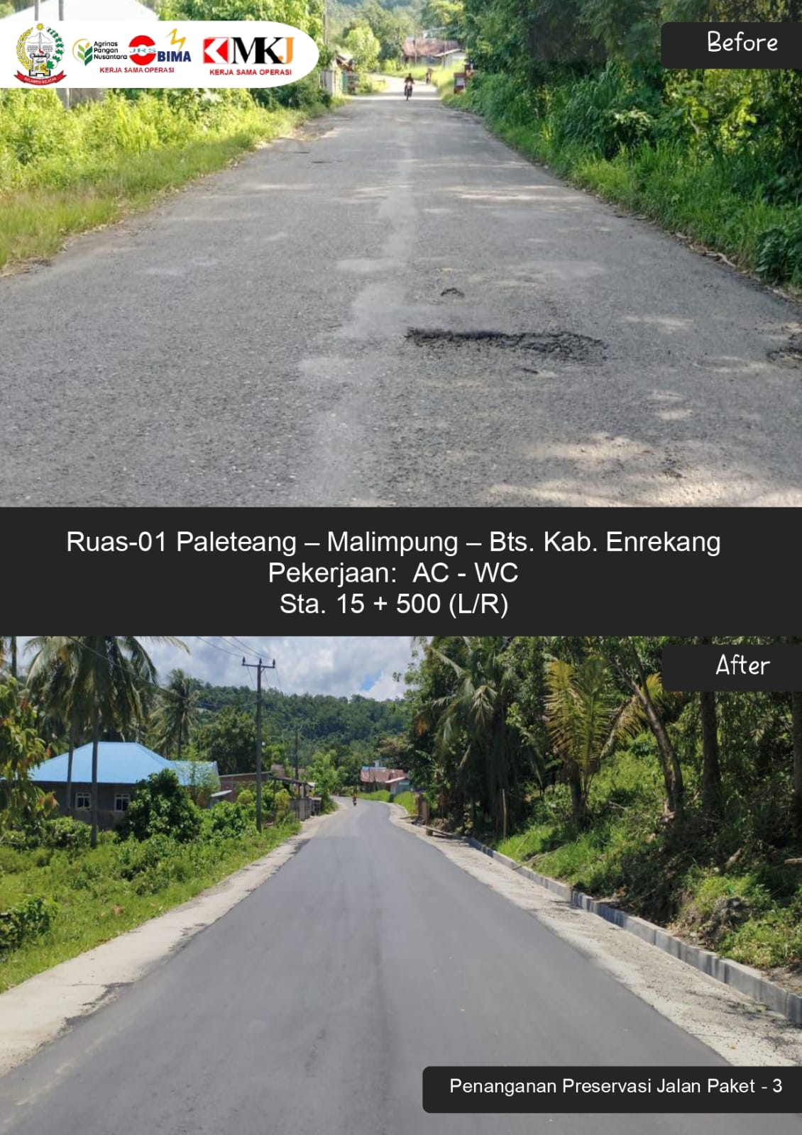 Jalan Pinrang–Sidrap Diperbaiki, Pemprov Sulsel Kebut MYP Paket 3