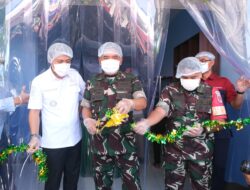 Bupati Jeneponto-Dandim 1425 Sambut Kedatangan Pangdam XIV/Hsn, Resmikan SPPG TNI AD Kodim 1425