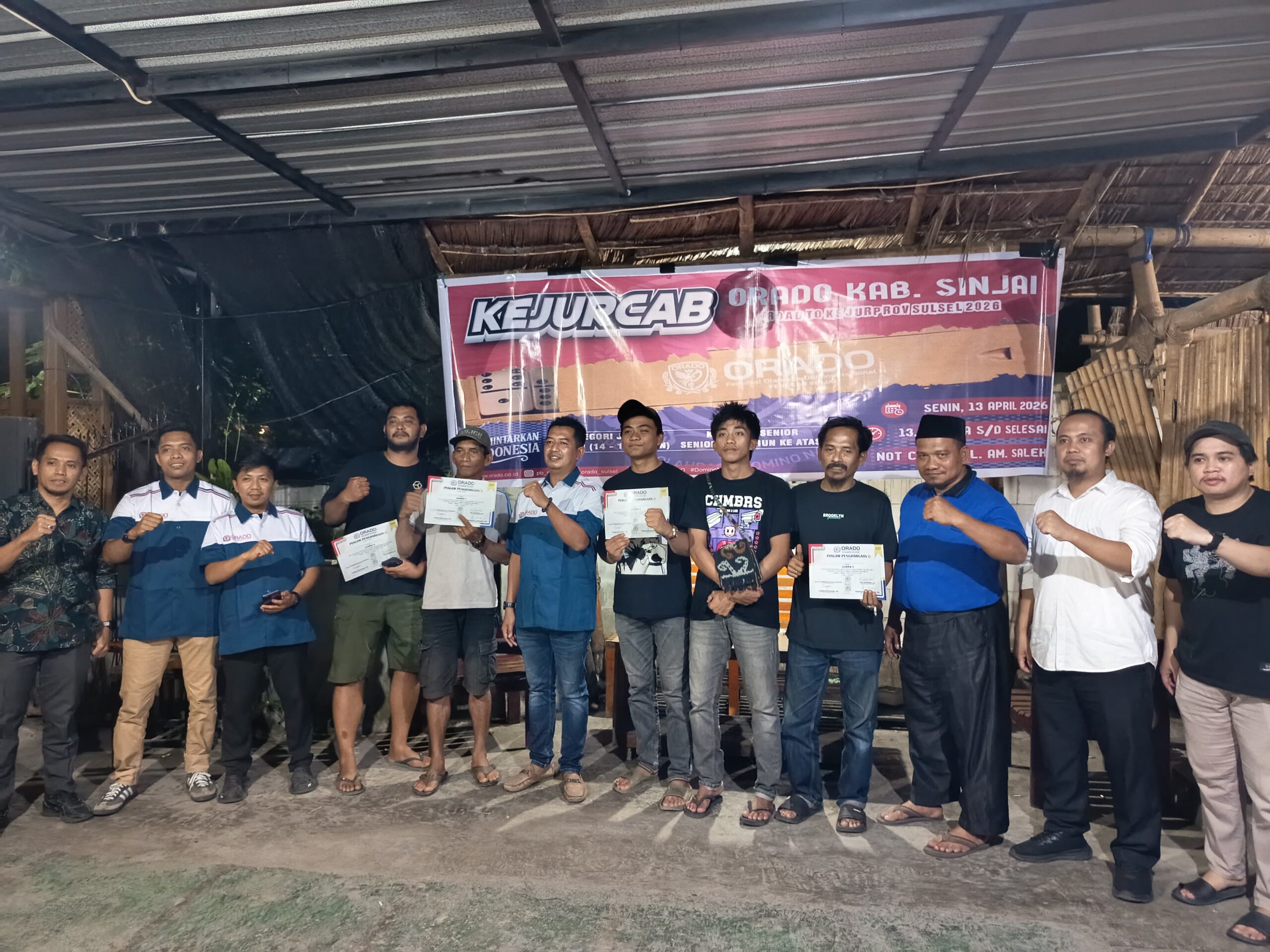 Kejurcab ORADO Sinjai Perdana Sukses Digelar, Ini Daftar Juaranya!