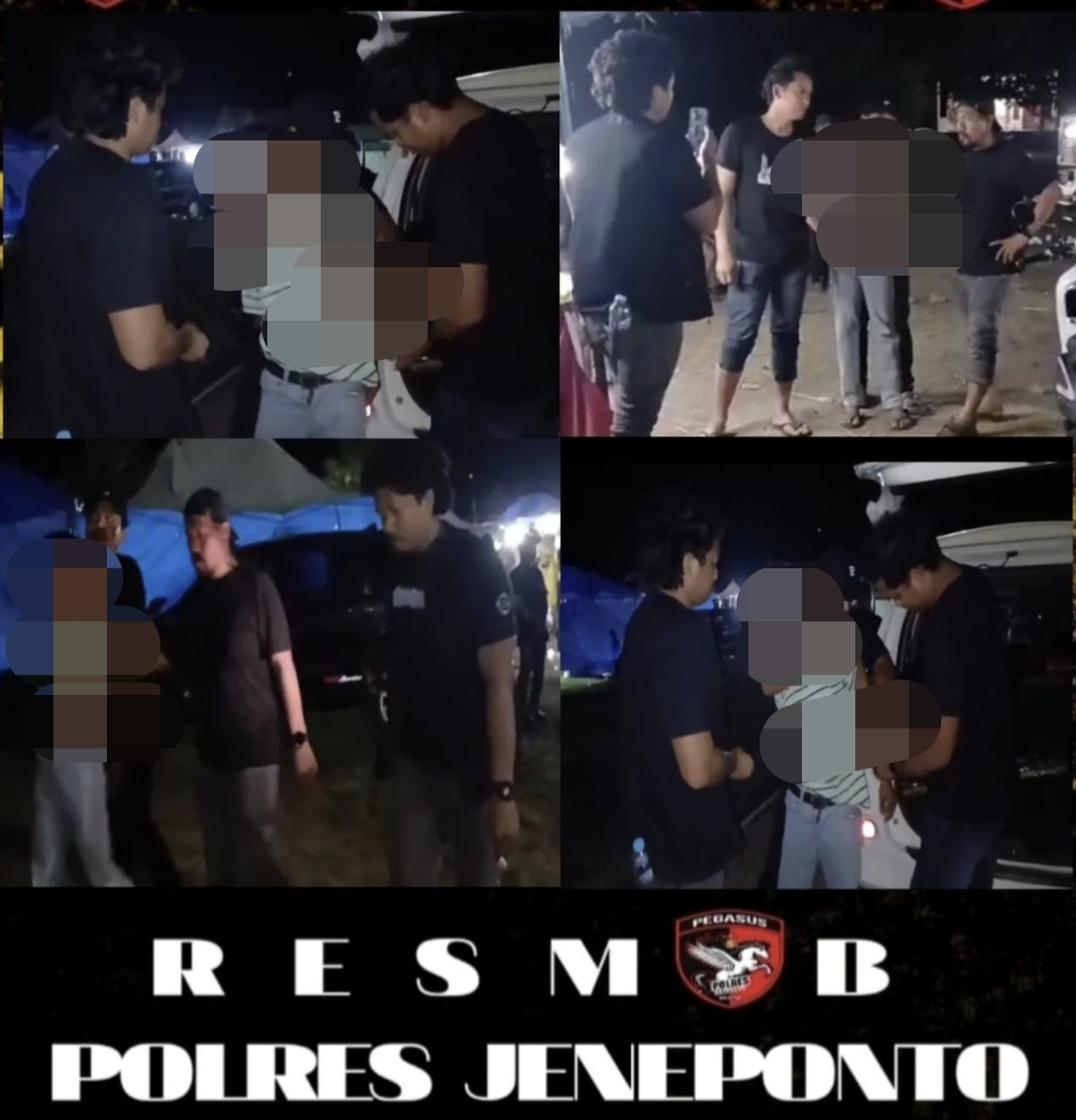 Dua Pelaku Penganiayaan Ditangkap Tim Pegasus Polres Jeneponto