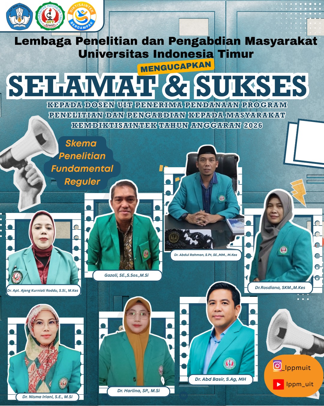 25 Dosen UIT Makassar Raih Pendanaan Kemdiktisaintek 2026