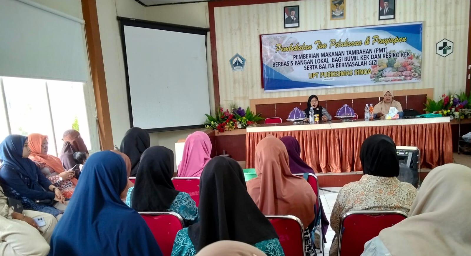 UPT Puskesmas Sinoa Perkuat Kapasitas Tim, Fokus Tangani Gizi Ibu Hamil dan Balita