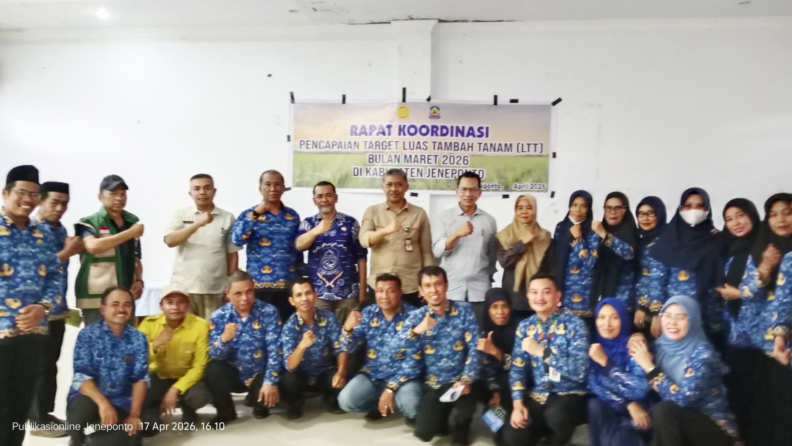 Dinas Pertanian Jeneponto Gelar Rakor Capaian Target LTT 2026