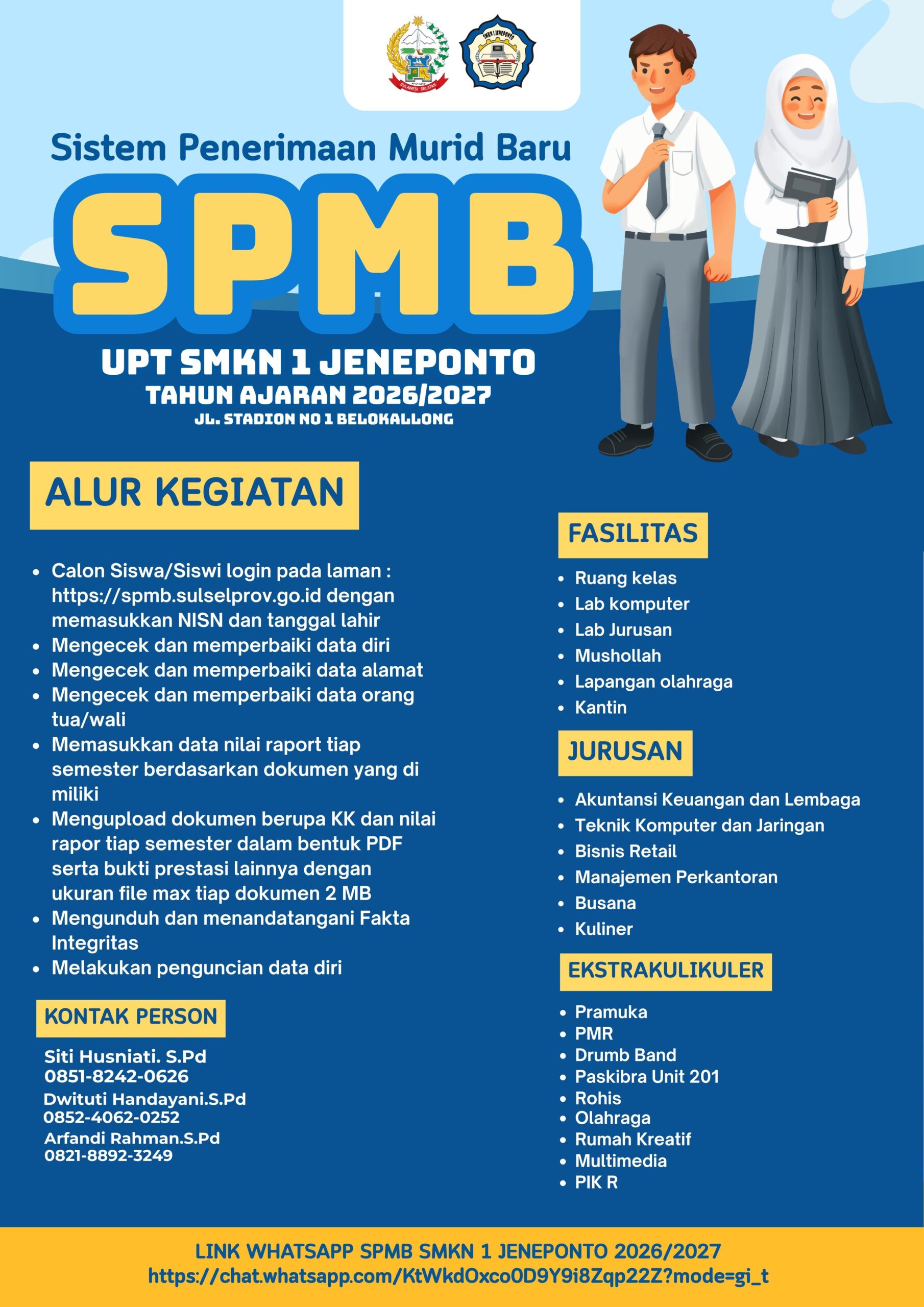 Gencar di Medsos, SMKN 1 Jeneponto Sosialisasi SPMB 2026/2027, Segini Target Siswa Baru