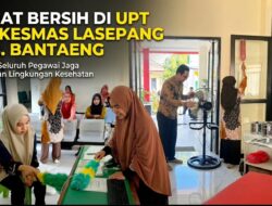 Bangkit Jaga Kebersihan, Puskesmas Lasepang Gelar Aksi Jumat Bersih