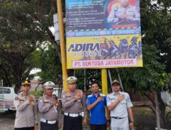 Gandeng Jasa Raharja, Satlantas Jeneponto Pasang Papan Bicara di Jalan Pahlawan Arungkeke