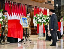 Presiden Prabowo Beri Penghormatan Terakhir kepada 3 Prajurit Gugur di Lebanon