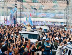 Presiden Prabowo Peringati Hari Buruh 2026 di Monas, Tegaskan Komitmen Bela Kaum Pekerja