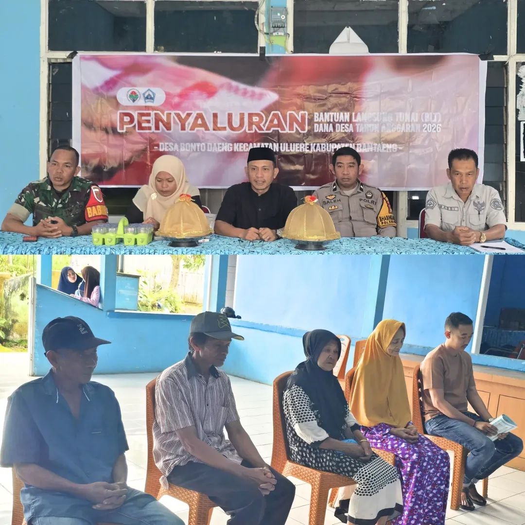 Pemdes Bonto Daeng Salurkan BLT Dana Desa 2026 untuk Warga Rentan