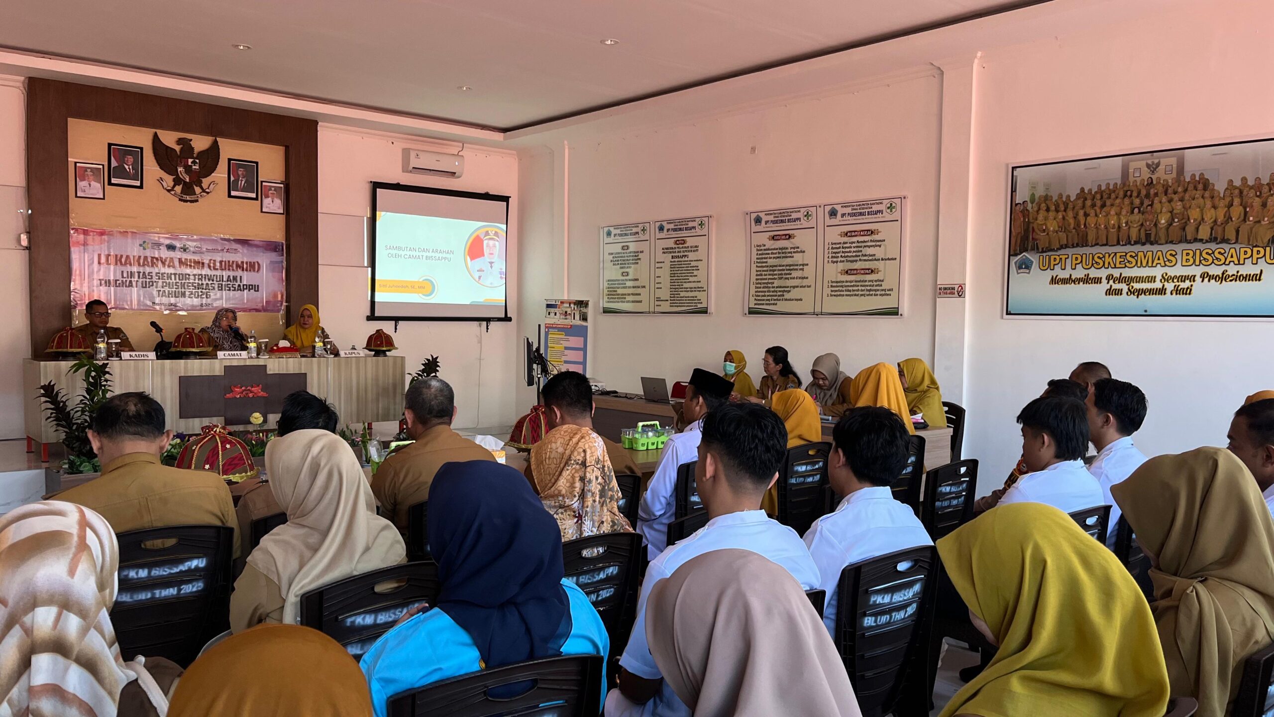 Perkuat Kolaborasi, Puskesmas Bissappu Gelar Lokmin Linsek