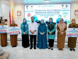 Keberhasilan Program Zero Dose Dipuji Ketum TP PKK Pusat, Gubernur Sulsel: Bukti Kerja Seluruh Tim hingga ke Desa
