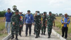 Tim Wasev TMMD ke 128 di Jeneponto Kunjugi Lokasi Beri Semangat Satgas