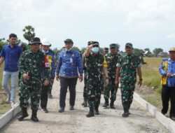 Tim Wasev TMMD ke 128 di Jeneponto Kunjugi Lokasi Beri Semangat Satgas