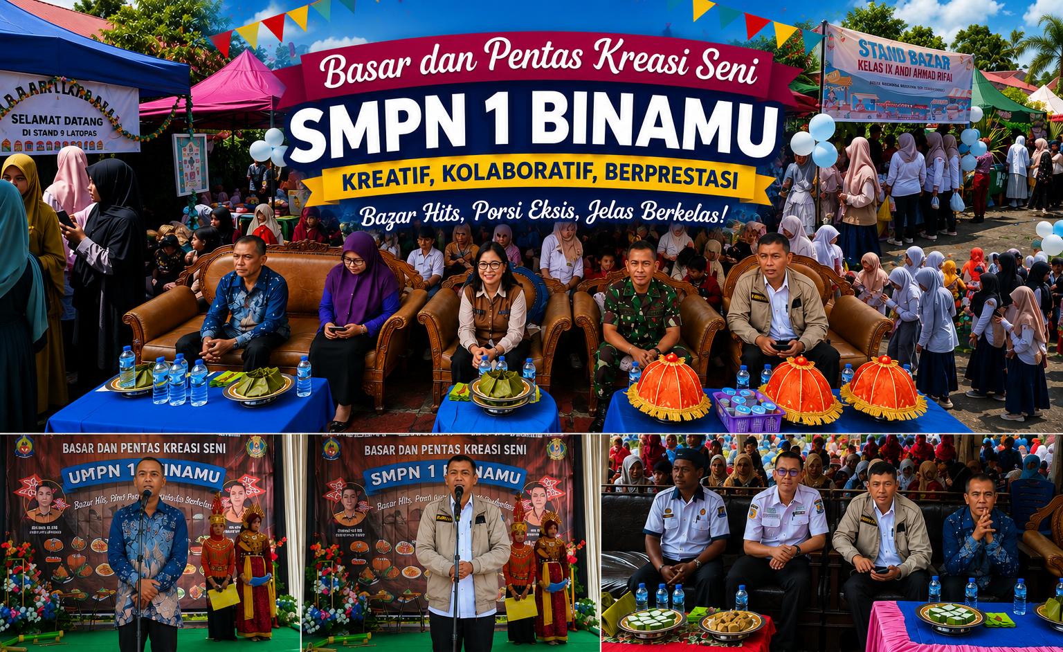 Bapers’26: SMPN 1 Binamu Jeneponto Wadah Siswa Ekspresikan Bakat Lewat Bazar