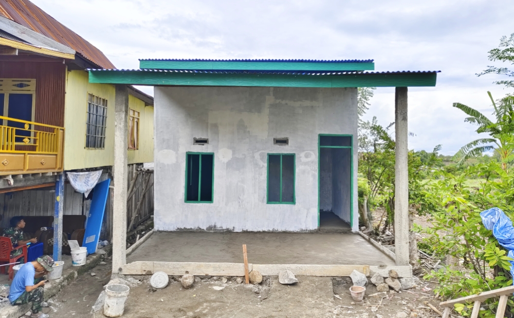 Progres Pesat! Sejumlah RTLH di TMMD ke-128 Kodim 1425 Jeneponto