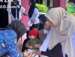 Puskesmas Kota Laksanakan Imunisasi Rutin Luar Gedung di Posyandu Beringin Jaya