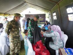 Danrem 141 Hadiri TMMD ke-128, Warga Antusias Ikuti Pemeriksaan Kesehatan Gratis