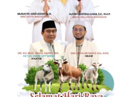 Karebosi Jadi Pusat Salat Idul Adha Kota Makassar, Kurban Presiden Disembelih di Masjid At-Taqwa