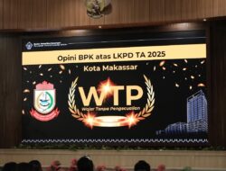 Makassar Raih WTP Kelima Berturut-turut, Appi Tegaskan Komitmen Tindak Lanjut Rekomendasi BPK
