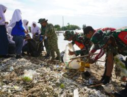 Kodim 1425/Jeneponto Kobarkan Semangat Gotong Royong di Pesisir