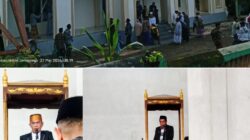Camat Turatea Sholat Idul Adha di Mesjid Nurul Yaqin, Kades Mangepong Bacakan Sambutan