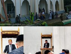 Camat Turatea Sholat Idul Adha di Mesjid Nurul Yaqin, Kades Mangepong Bacakan Sambutan