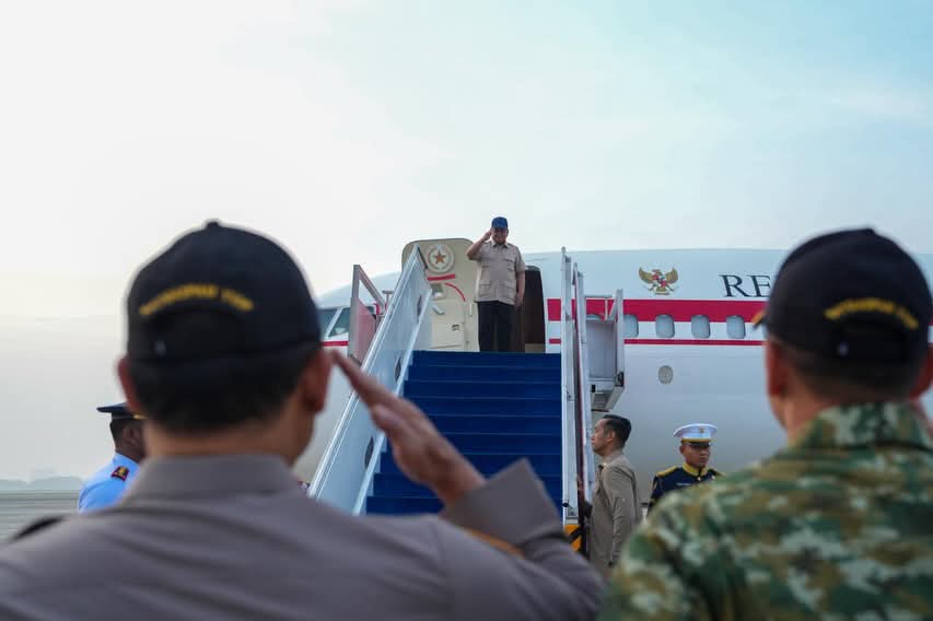 Presiden Prabowo Bertolak ke Gorontalo Hadiri Puncak PENAS Petani dan Nelayan XVII