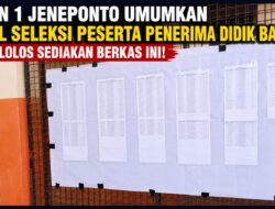 SMKN 1 Jeneponto Umumkan Hasil Seleksi Peserta Penerima Didik Baru