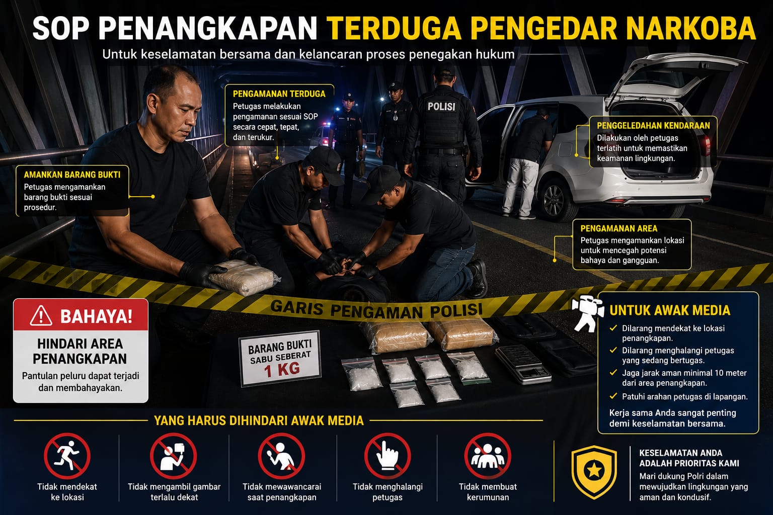 Polres Jeneponto Ketatkan SOP Penangkapan Pelaku, Begini Penjelasan Kasat Narkoba