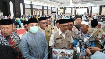 Wali Kota Appi Dampingi Menhaj RI Sambut Kepulangan Jemaah Haji