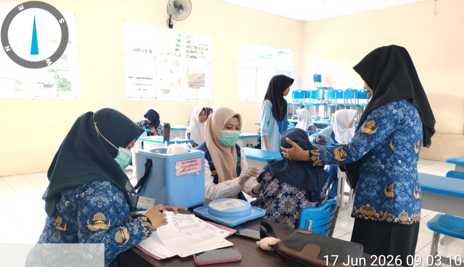 Perkuat Imunitas Pelajar, Puskesmas Baruga Gencar Imunisasi Td di Sekolah 