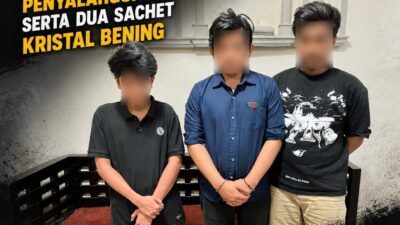 Tiga Terduga Pelaku Narkoba Diciduk, Polisi Sita Dua Sachet Sabu