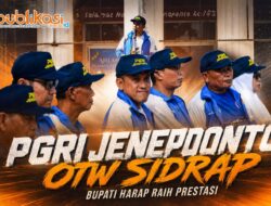 Bupati Paris Yasir Lepas Kontingen Porsenijar PGRI Jeneponto, ini Harapannya! 