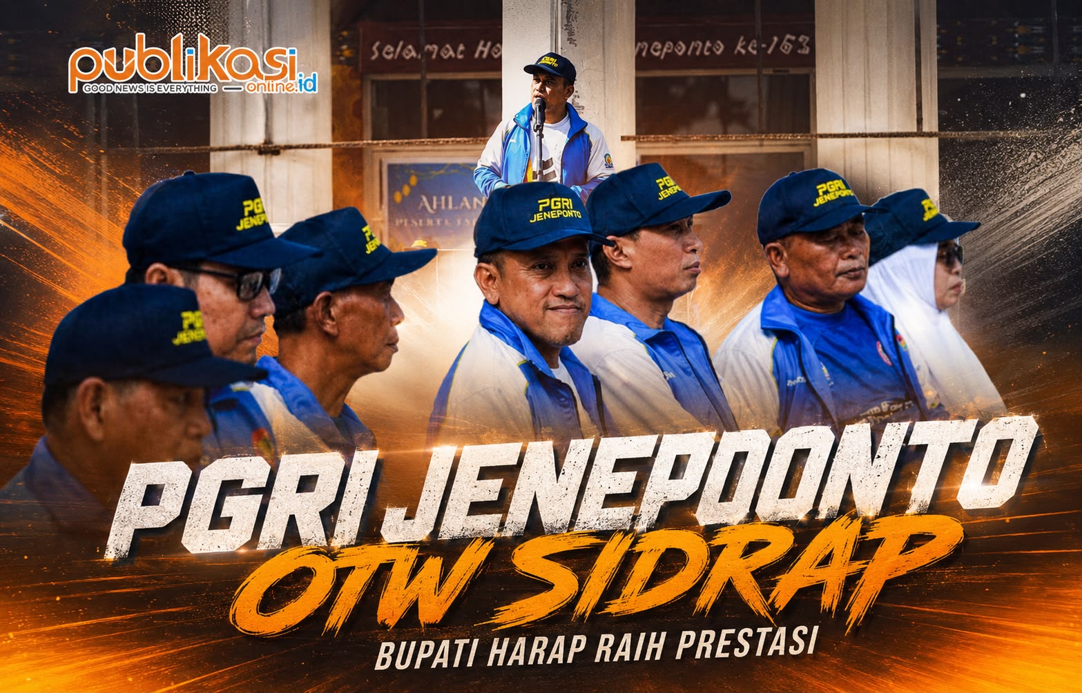 Bupati Paris Yasir Lepas Kontingen Porsenijar PGRI Jeneponto, ini Harapannya! 