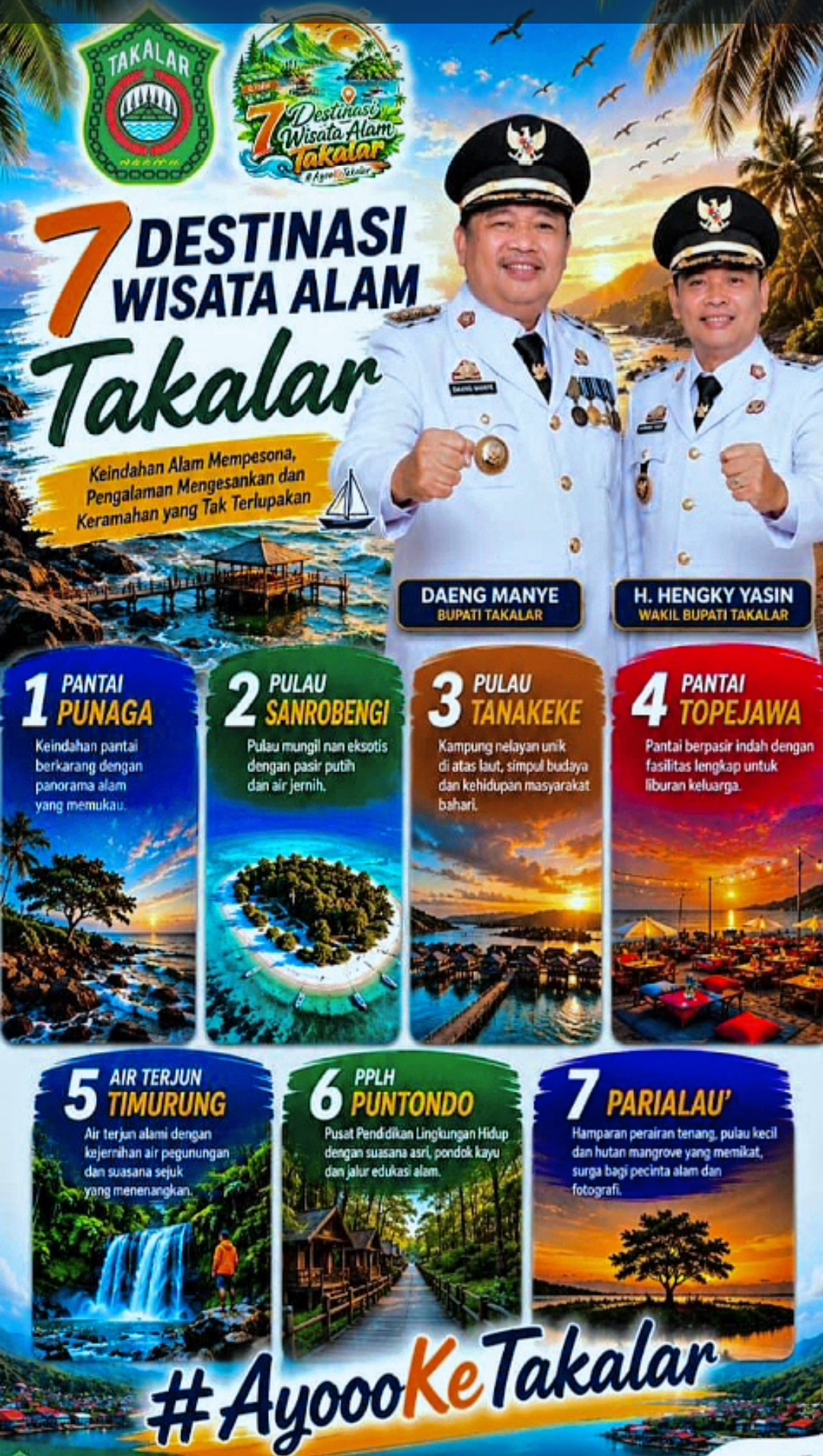Pesona Takalar, Yuuk! Jelajahi 7 Keindahan Alam yang Wajib Dikunjungi