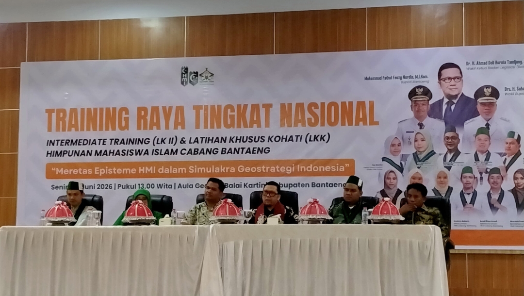 Cetak Kader Pemimpin Bangsa, Bupati Uji Nurdin Dukung Penuh Training Raya Nasional HMI