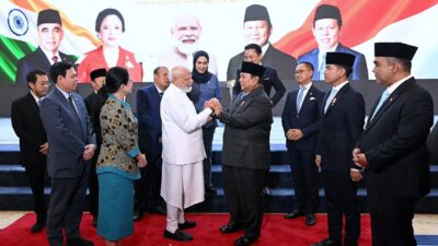 Presiden Prabowo Dampingi PM Modi Berpidato di Parlemen RI
