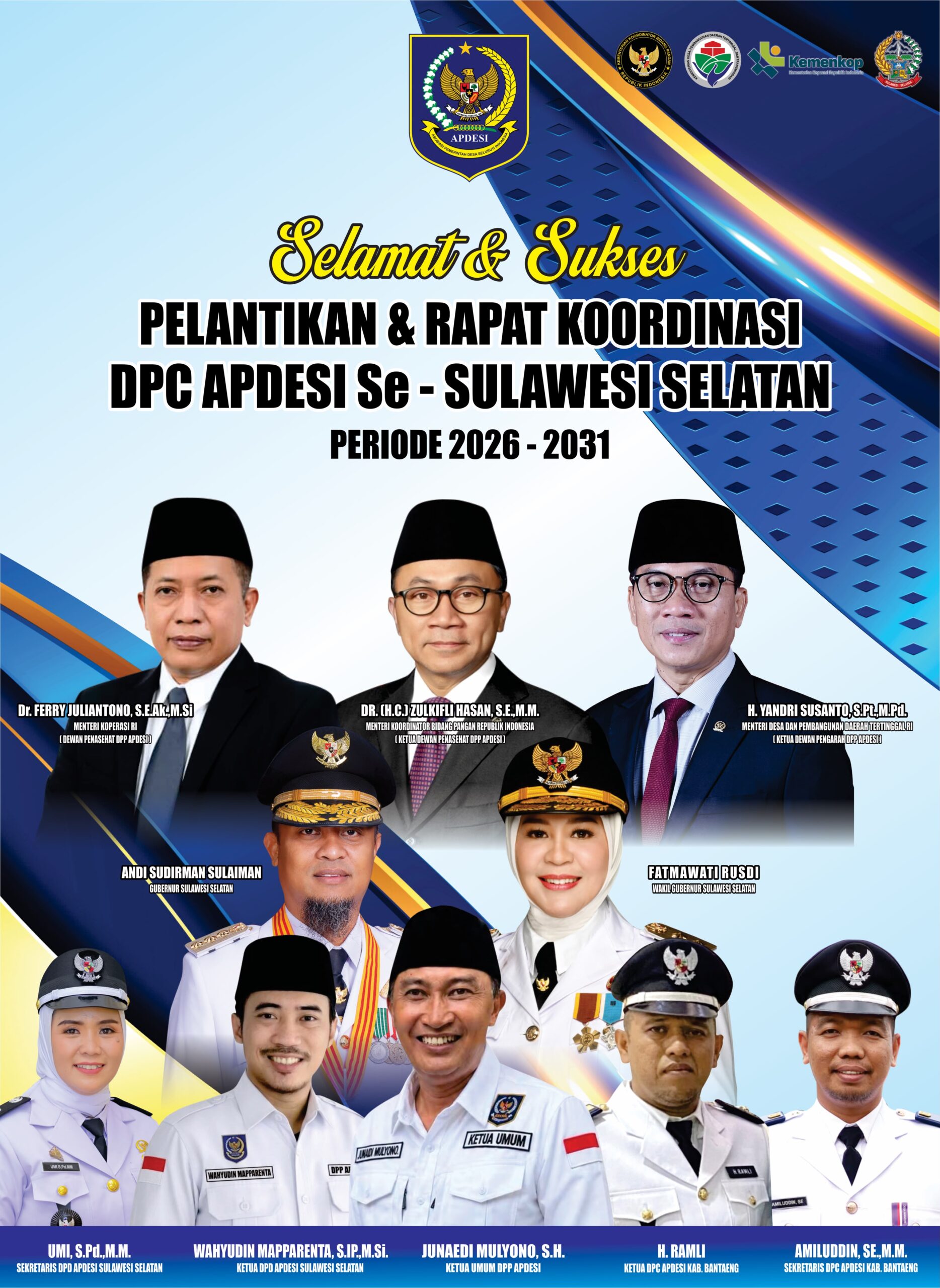 Usai Dilantik, Ketua APDESI Bantaeng Siapkan Sejumlah Program Kerja Penguatan Desa
