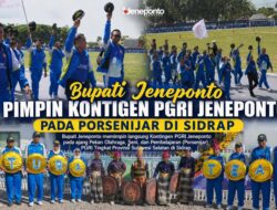 1.600 Guru PGRI Jeneponto Turun di Porsenijar Sulsel 2026, Bidik Juara Umum