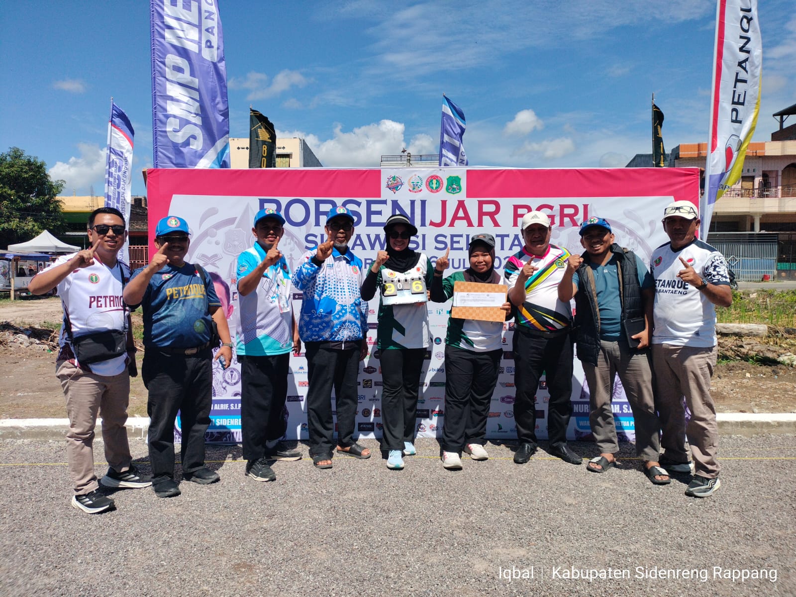Cabor Petanque Sumbang Emas Perdana untuk Kontingen PGRI Bantaeng