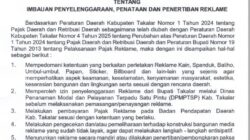 Bupati Takalar Terbitkan Edaran Penataan Reklame
