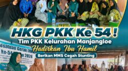 TP PKK Manjangloe Gelar Minum MMS Serentak Tekan Stunting